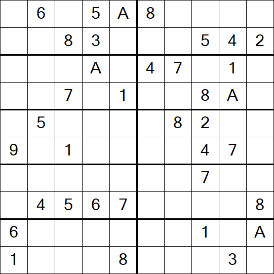 Sudoku 10x10 - Medium