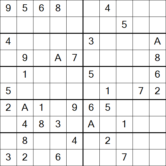 Sudoku 10x10 - Medium
