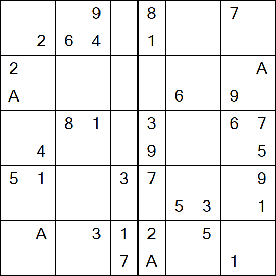 Sudoku 10x10 - Mittel