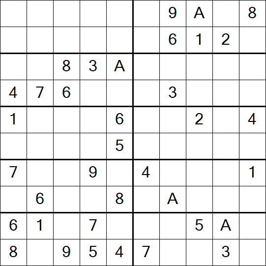 Sudoku 10x10 - Medium