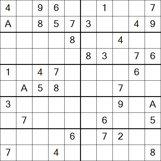 Sudoku 10x10 - Medium