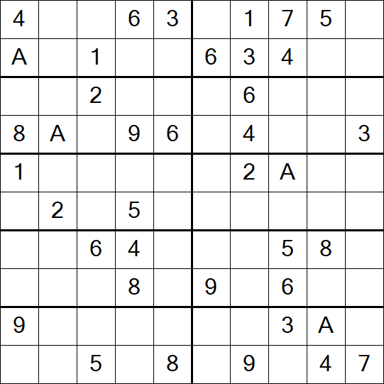 Sudoku 10x10 - Medium