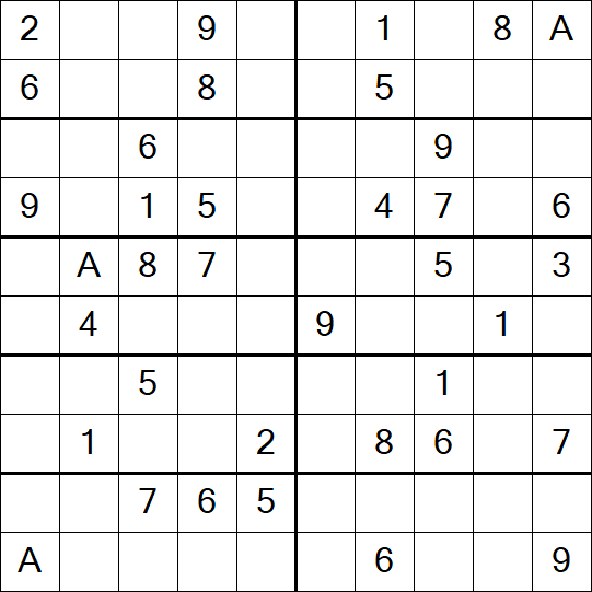 Sudoku 10x10 - Medium
