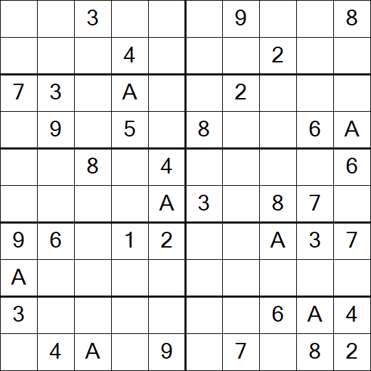 Sudoku 10x10 - Mittel