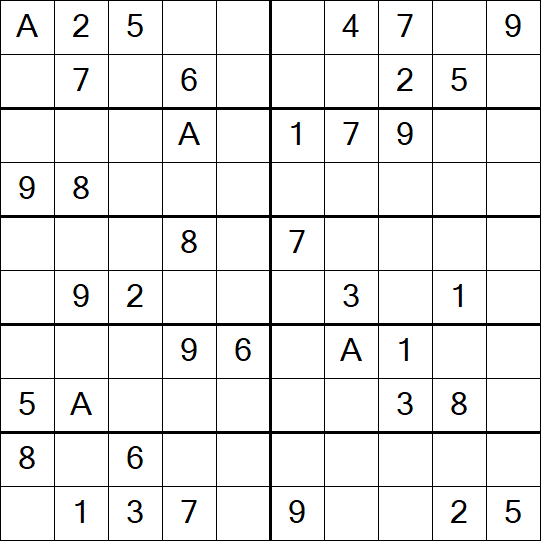 Sudoku 10x10 - Medium