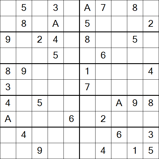 Sudoku 10x10 - Medium