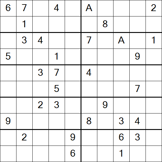 Sudoku 10x10 - Mittel