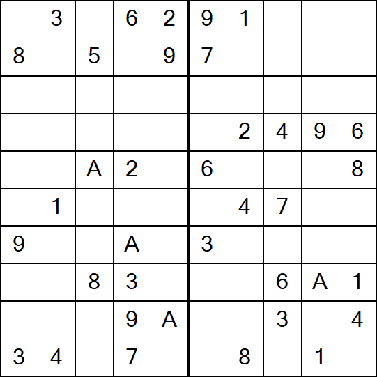 Sudoku 10x10 - Medium