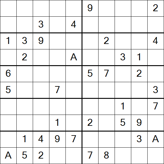 Sudoku 10x10 - Medium