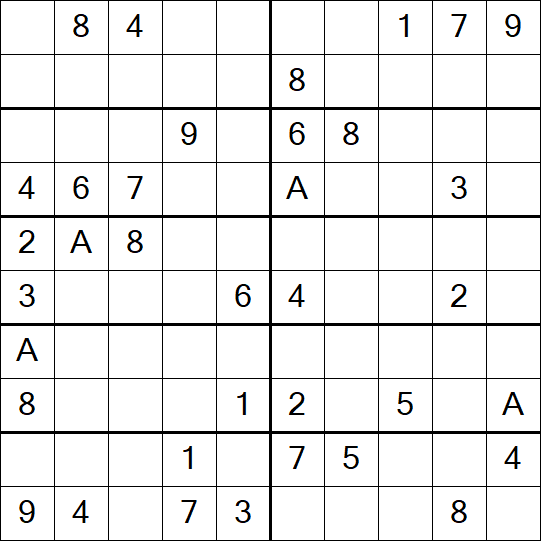 Sudoku 10x10 - Medium