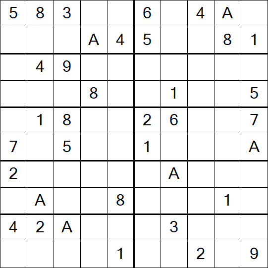 Sudoku 10x10 - Medium