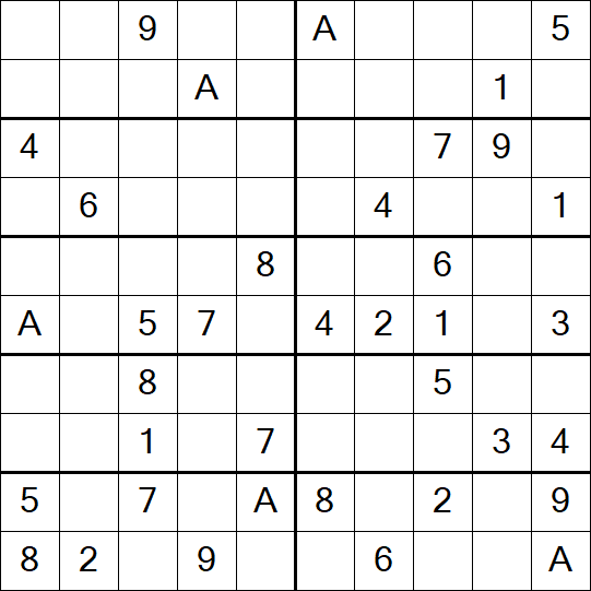 Sudoku 10x10 - Medium