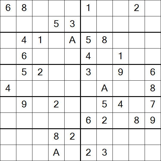 Sudoku 10x10 - Mittel