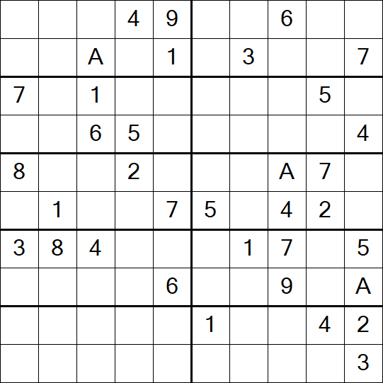 Sudoku 10x10 - Medium