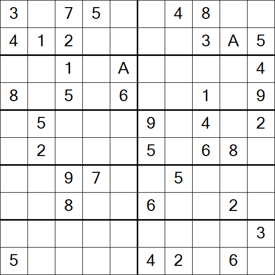 Sudoku 10x10 - Medium