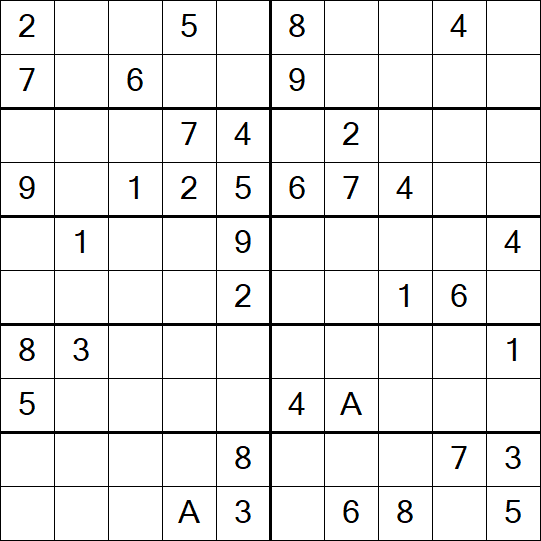 Sudoku 10x10 - Medium