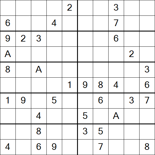 Sudoku 10x10 - Medium