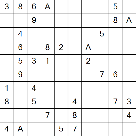 Sudoku 10x10 - Mittel