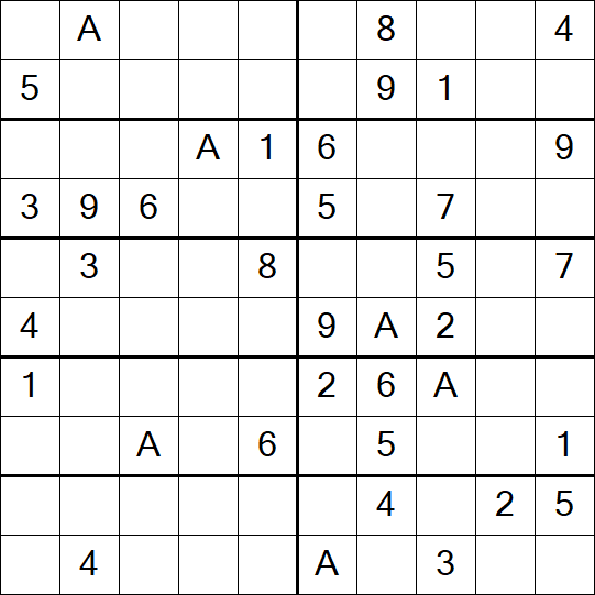 Sudoku 10x10 - Medium