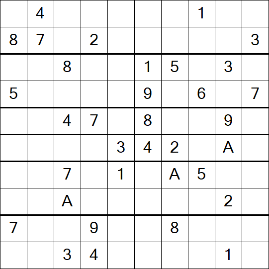 Sudoku 10x10 - Medium