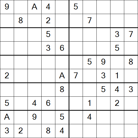 Sudoku 10x10 - Medium
