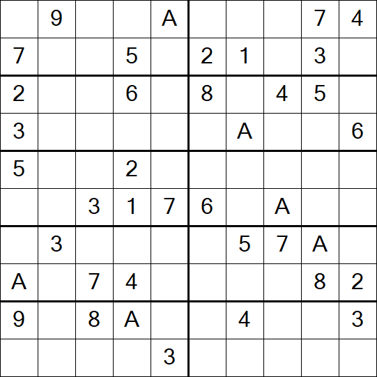 Sudoku 10x10 - Medium