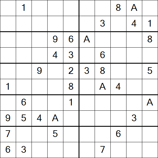 Sudoku 10x10 - Medium