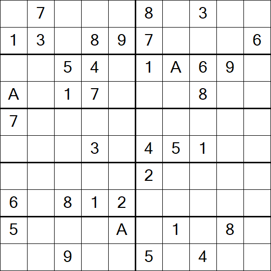 Sudoku 10x10 - Medium