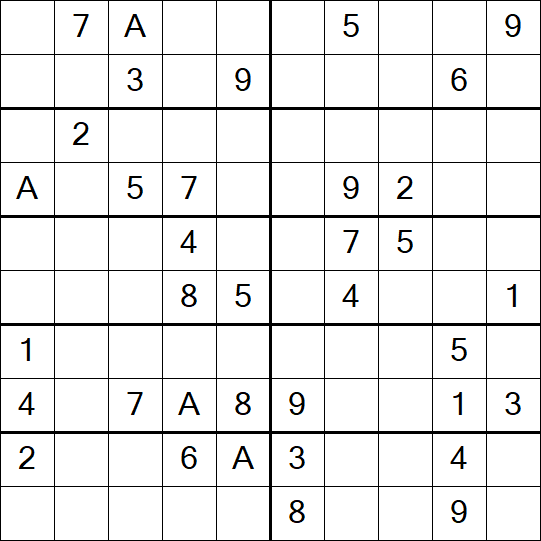 Sudoku 10x10 - Medium