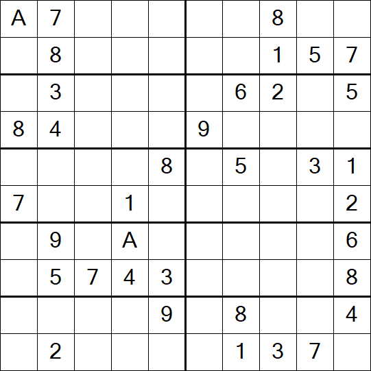 Sudoku 10x10 - Medium