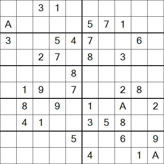 Sudoku 10x10 - Medium