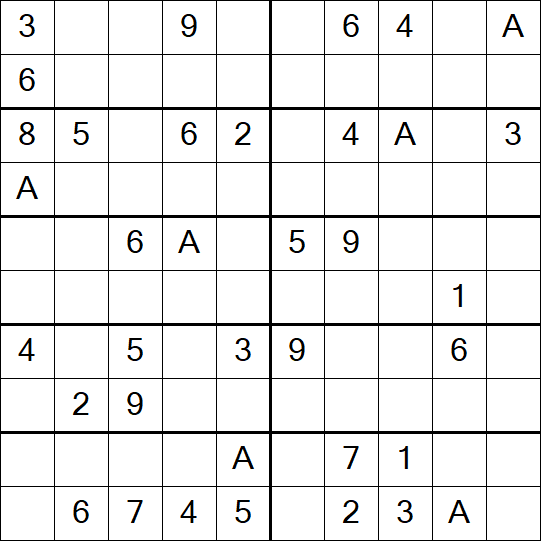Sudoku 10x10 - Medium
