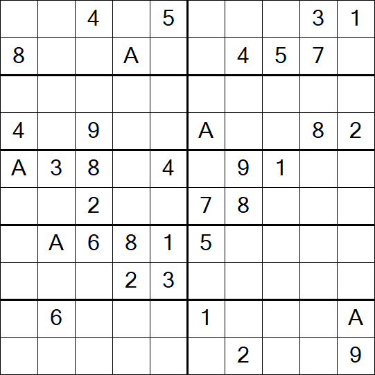 Sudoku 10x10 - Mittel
