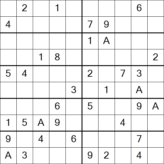 Sudoku 10x10 - Medium