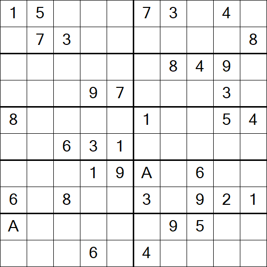 Sudoku 10x10 - Medium