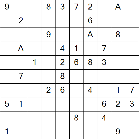 Sudoku 10x10 - Medium