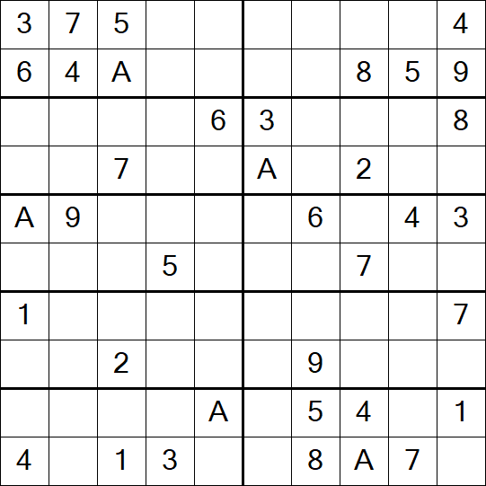 Sudoku 10x10 - Medium