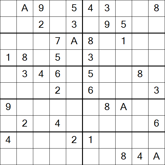 Sudoku 10x10 - Medium