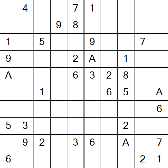 Sudoku 10x10 - Medium