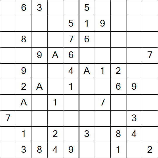 Sudoku 10x10 - Medium