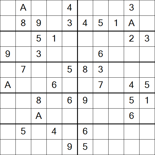 Sudoku 10x10 - Medium