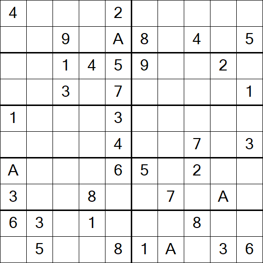 Sudoku 10x10 - Medium