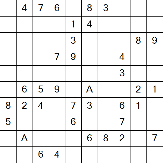 Sudoku 10x10 - Medium