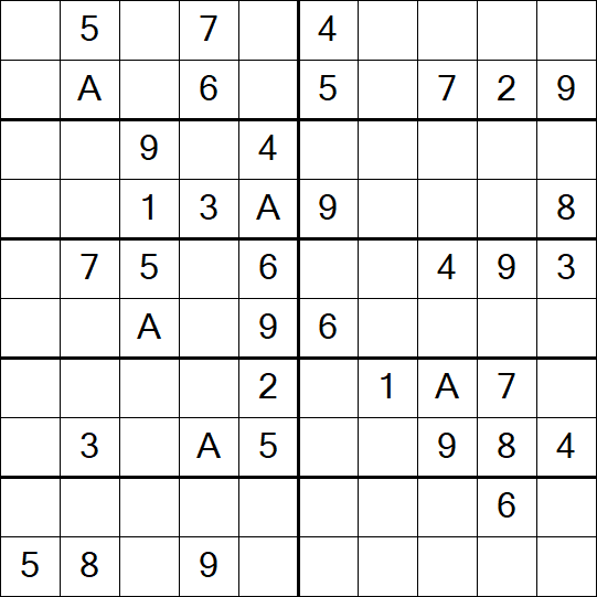 Sudoku 10x10 - Medium