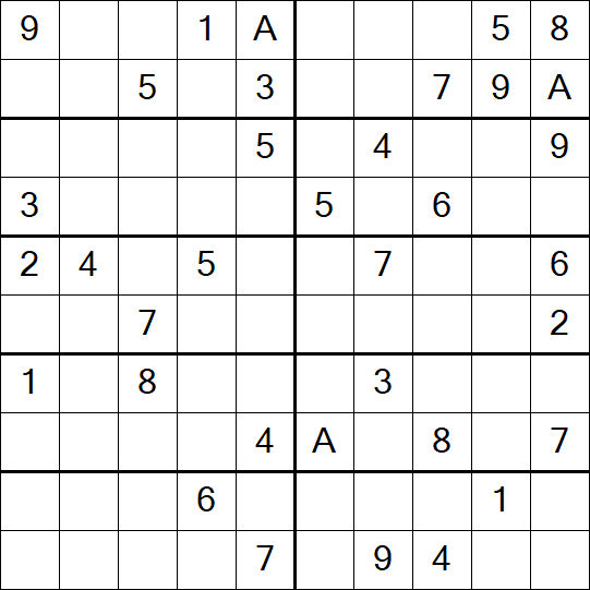 Sudoku 10x10 - Medium