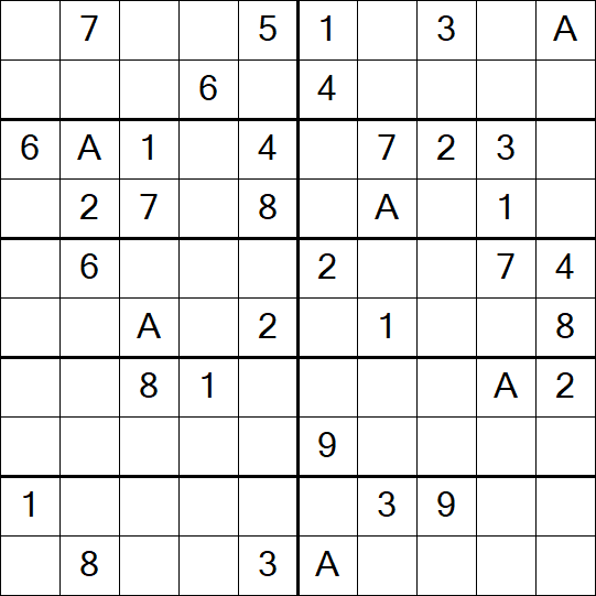 Sudoku 10x10 - Medium