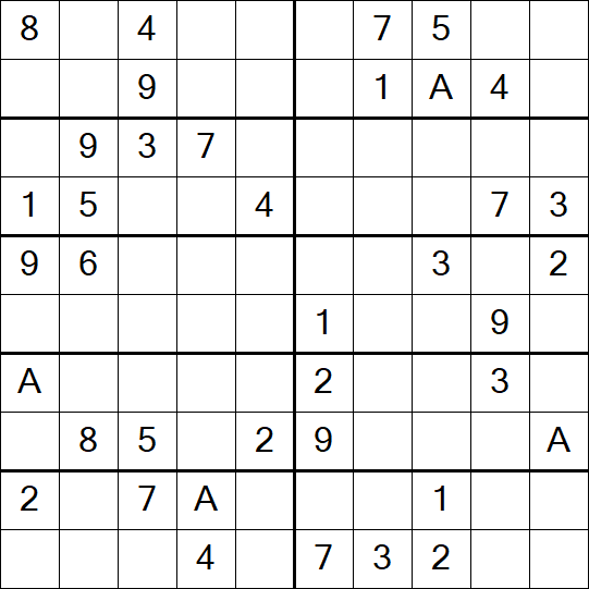 Sudoku 10x10 - Medio