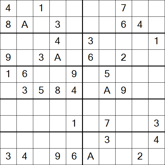 Sudoku 10x10 - Medium