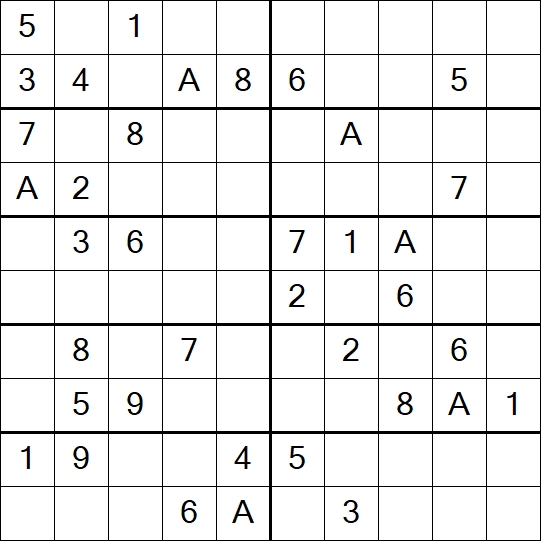 Sudoku 10x10 - Medium
