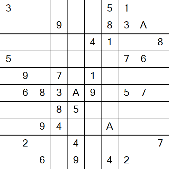 Sudoku 10x10 - Medium